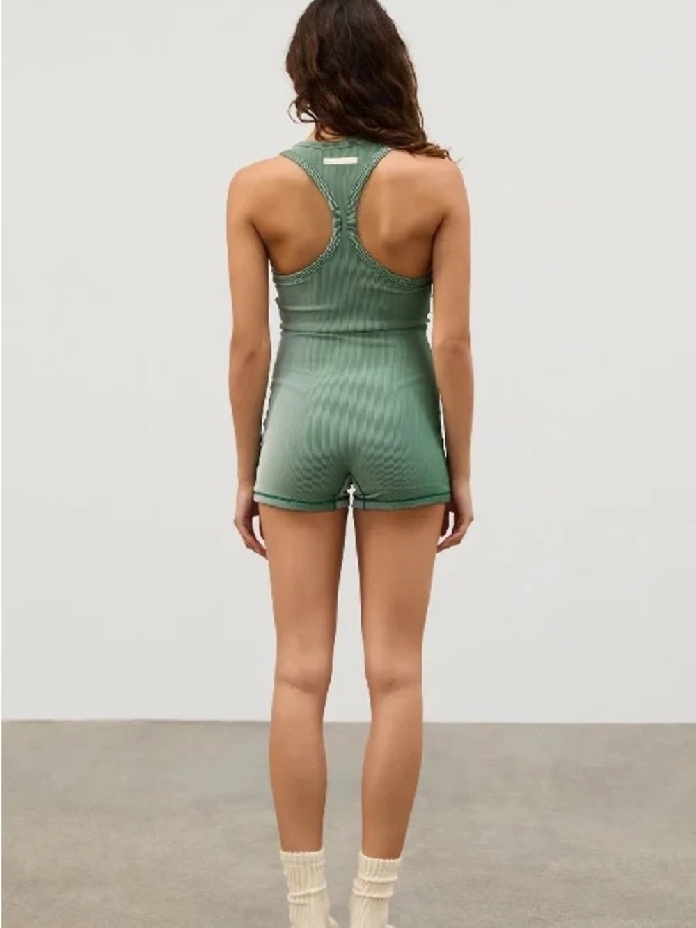 Zulu & Zephyr Women's Green Racerback One-Piece - Picture 5 of 9